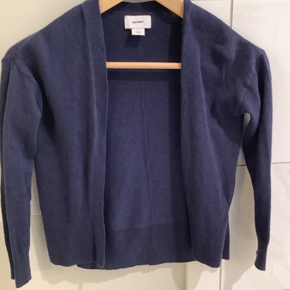 Old navy, girls, M, navy blue, sweater/cardigan